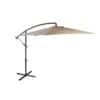 QLT Luxe XXL Parasol - Ø 3 meter - Inklusive beskyttelsespose - Taupe