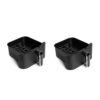 Nexxt Dobbelt Stakket Airfryer med 12 Madlavningsprogrammer – 11 Liter – Sort - Billede 4