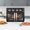 TurboTronic AF32MFD Airfryer XXL og Ovn – Dobbeltdør - 32 Liter – Sort - Billede 6