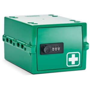 Lockabox Mini™ Opbevaringsboks med Kodelås – Låsbart Medicinskab – Grøn