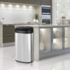 TurboTronic Affaldsbeholder med Sensor - 68 Liter - Sort/Rustfrit Stål - Billede 5