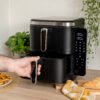 Nexxt Dobbelt Stakket Airfryer med 12 Madlavningsprogrammer – 11 Liter – Sort - Billede 6