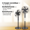 TZS First Austria 5553-4 Standventilator - Statiefventilator – Sort - Billede 4