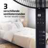 TZS First Austria 5553-4 Standventilator - Statiefventilator – Sort - Billede 2