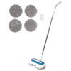 Reservedele til Shine Spinner Mop Deluxe, inklusive pads og vandtank.