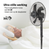 TZS First Austria 5553-4 Standventilator - Statiefventilator – Sort - Billede 3