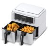 TurboTronic AF118 Dobbelt Airfryer XL - Digital Varmluftfrituregryde - 7,6 Liter - Hvid - Billede 4