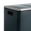 SONGMICS 54L Recycling Bin, Rubbish Bin, Steel Pedal Bin with 3 Sections, Inner Buckets, 6 Sorting Labels, for Easy Waste Separation, Grey and Black LTB54G 60,4 x 30 x 56,3 cm (L x B x H) - Billede 2