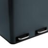 SONGMICS 54L Recycling Bin, Rubbish Bin, Steel Pedal Bin with 3 Sections, Inner Buckets, 6 Sorting Labels, for Easy Waste Separation, Grey and Black LTB54G 60,4 x 30 x 56,3 cm (L x B x H) - Billede 5