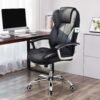 Songmics Black PU leather High Back Office Executive Swivel Computer Chair Armchair OBG57B - Billede 3
