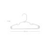 SONGMICS 30 Pack Plastic Nursery Hangers, Baby/Kids Hangers, Space Saving, With Widened Grooves and Reinforced Corners, Nice size for a baby’s wardrobe/closet/cupboard, 29.5 cm, White CRP06W-30 - Billede 7
