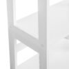 VASAGLE Ladder Shelf, 4-Tier Bookcase, Multifunctional Storage Shelf for Living Room, Wooden Stand for Sunroom, White LLS90WT - Billede 5