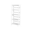 VASAGLE Ladder Shelf, 4-Tier Bookcase, Multifunctional Storage Shelf for Living Room, Wooden Stand for Sunroom, White LLS90WT - Billede 7