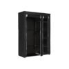 SONGMICS Portable Wardrobe, Foldable Closet, Clothes Storage Organiser with Hanging Rail, Shelves, Fabric Cover, for Bedroom, Cloakroom, 110 x 45 x 175 cm, Black LSF007 - Billede 2