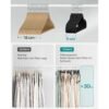 SONGMICS Velvet Hangers, Pack 30 Coat Hangers for Clothes, Non-Slip, with Shoulder Notches, Trouser Bar, 360° Swivel Hook, Space-Saving, 0.6 cm Thick, 43 cm Long, Grey CRF029V03 - Billede 4