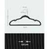 SONGMICS Velvet Hangers, Pack 30 Coat Hangers for Clothes, Non-Slip, with Shoulder Notches, Trouser Bar, 360° Swivel Hook, Space-Saving, 0.6 cm Thick, 43 cm Long, Grey CRF029V03 - Billede 6