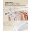 SONGMICS Set of 20 Plastic Hangers, Coat Hangers with U-Shaped Opening, Non-Slip, Space-Saving, 0.5 cm Thick, 41.5 cm Long, 360° Swivel Hook, White CRP041W02 - Billede 5