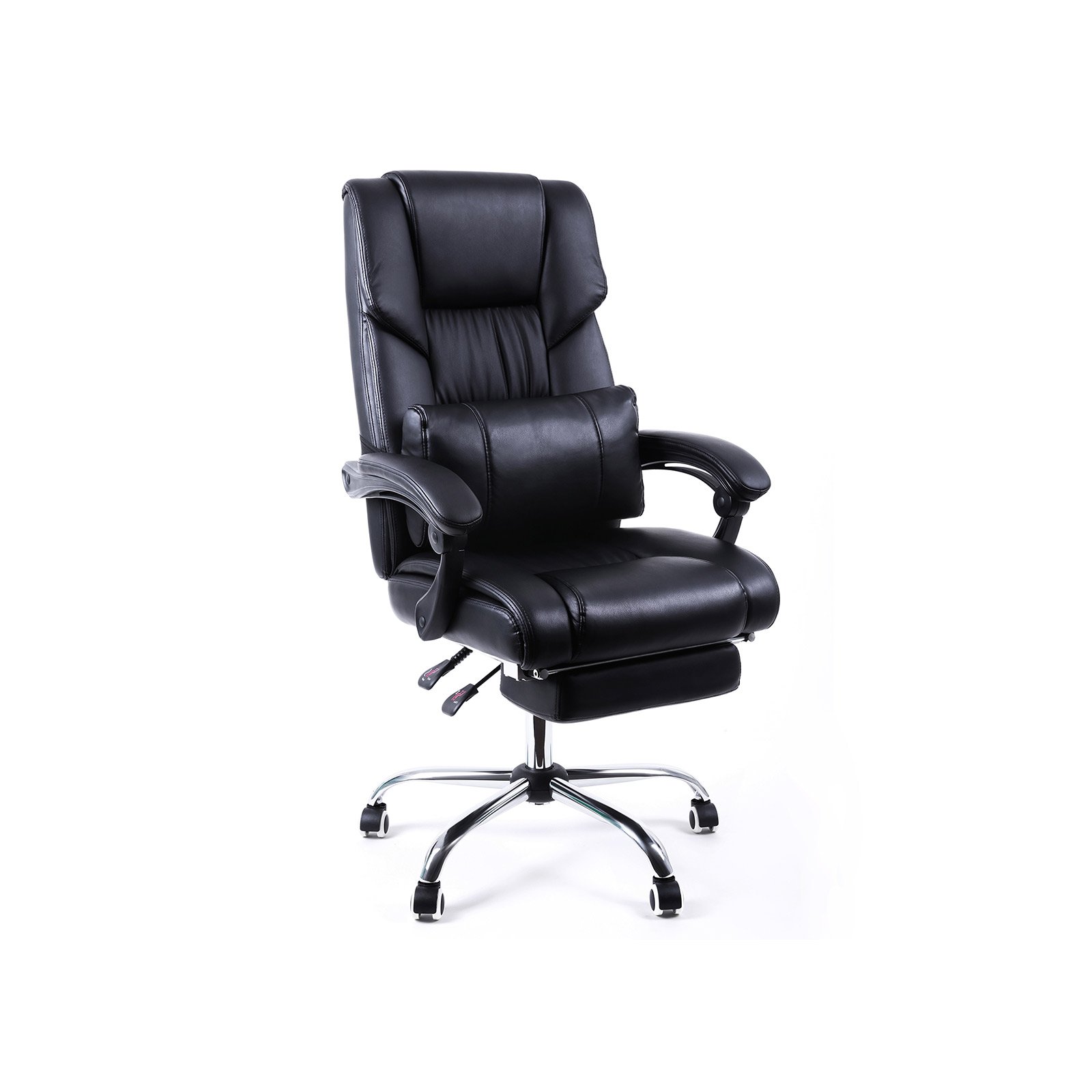 Kontorstol, PU-betræk, 116-126 cm, Ergonomisk og komfortabel, 360° drejestol 1 Kontorstol, PU-betræk, 116-126 cm, Ergonomisk og komfortabel, 360° drejestol