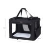 Transportkasse til hund, foldbar kattekasse i oxfordstof, XL, 81 x 58 x 58 cm, 4100 g - Billede 6