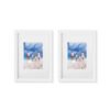 SONGMICS Picture Frame Set of 2, A4 (21x29.7 cm) without Mat, 5x7 inch (13x18 cm) with Mat, Glass Front, Home and Office, White MDF Photo Frames RPF04WT - Billede 2
