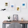 SONGMICS Picture Frame Set of 2, A4 (21x29.7 cm) without Mat, 5x7 inch (13x18 cm) with Mat, Glass Front, Home and Office, White MDF Photo Frames RPF04WT - Billede 5