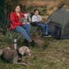 SONGMICS Folding Camping Chairs, Set of 2 Outdoor Chair, with Armrests, Cup Holder, Portable, 120 kg Capacity, for Camping, Garden, Fishing, Beach, Balcony, Military Green GCB001C01 - Billede 2