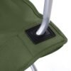 SONGMICS Folding Camping Chairs, Set of 2 Outdoor Chair, with Armrests, Cup Holder, Portable, 120 kg Capacity, for Camping, Garden, Fishing, Beach, Balcony, Military Green GCB001C01 - Billede 6