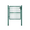 SONGMICS GGD150G01 Galvanised Steel Garden Gate Fence Gate with Lock Door Handle and Key 106 x 100 cm (L x H), Green