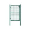 SONGMICS Garden Gate, Galvanised Steel, Sturdy and Durable, Lockable, 87 x 150 cm (Side Columns Not Included), 5 x 20 cm Mesh Grid, Green, GGD200G