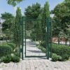 SONGMICS GGD200L Garden Galvanised Steel Robust and Durable with Lock and Key Gate Dimensions: 150 x 106 cm Green - Billede 2