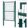 SONGMICS GGD200L Garden Galvanised Steel Robust and Durable with Lock and Key Gate Dimensions: 150 x 106 cm Green - Billede 4