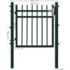 SONGMICS Garden Gate, Galvanised Iron Garden Door, Fence Gate, Sturdy and Durable, with Quality Lock, Handle and Key, 106 x 100 cm (L x H), Grey GGD350G - Billede 3