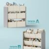 4 store og 3 små non-woven stofkasser 29,5 x 62,5 x 60 cm, Dove Grey - Billede 5