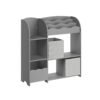 SONGMICS Children's Shelf, Toy Shelf, Children's Bookcase with 7 Storage Boxes in Non-Woven Fabric, Spacious Children's Room, 29.5 x 62.5 x 60 cm, Dove Grey GKR034G10