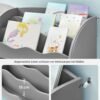 SONGMICS Children's Shelf, Toy Shelf, Children's Bookcase with 7 Storage Boxes in Non-Woven Fabric, Spacious Children's Room, 29.5 x 62.5 x 60 cm, Dove Grey GKR034G10 - Billede 5