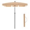 SONGMICS Rectangular Balcony Parasol 1.8 x 1.25 m, UPF 50+ Protection, Tilting Sunshade, PA-Coated Canopy, Carrying Bag, Garden Terrace, Base Not Included, Taupe GPU180K01 - Billede 7