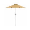 SONGMICS 197 cm Garden Parasol Umbrella, UPF 50+, Sun Shade, 30° Tilt in 2 Directions, Crank Handle for Opening and Closing, for Outdoor Gardens Pool Balcony Patio, Base Not Included, Taupe GPU202K01