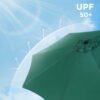 SONGMICS 290 cm Garden Parasol Umbrella, UPF 50+, Sun Shade, 30° Tilt in 2 Directions, Crank Handle for Opening and Closing, for Outdoor Gardens Pool Balcony Patio, Base Not Included, Green GPU30GN - Billede 4