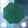 SONGMICS 290 cm Garden Parasol Umbrella, UPF 50+, Sun Shade, 30° Tilt in 2 Directions, Crank Handle for Opening and Closing, for Outdoor Gardens Pool Balcony Patio, Base Not Included, Green GPU30GN - Billede 5