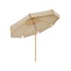 SONGMICS 3 m Garden Umbrella, Octagonal Parasol with Sun Protection, Wooden Pole and Ribs, Tilt Mechanism, Base Not Included, for Balcony Terrace Garden Outdoor, Beige GPU32BE