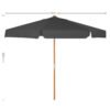 SONGMICS 300 cm Garden Umbrella, Octagonal Parasol with Sun Protection, Wooden Pole and Ribs, Tilt Mechanism, Base Not Included, for Balcony Terrace Garden Outdoor, Taupe GPU32BR - Billede 7