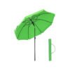 SONGMICS 1.6 m Parasol, Beach Umbrella, UPF 50+, Sun Protection, Portable Octagonal Polyester Canopy, Fibreglass Ribs, Tilt Mechanism, Carry Bag, for Beach Garden Balcony Pool, Green GPU60GN