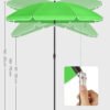 SONGMICS 1.6 m Parasol, Beach Umbrella, UPF 50+, Sun Protection, Portable Octagonal Polyester Canopy, Fibreglass Ribs, Tilt Mechanism, Carry Bag, for Beach Garden Balcony Pool, Green GPU60GN - Billede 6