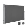 SONGMICS 200 x 400 cm (H x L), Side Awning for Balcony and Terrace, Privacy Protection, Sun Shade, Side Blind, Beige GSA204E01