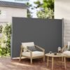 1,6 x 3 m (H x L), Sidemarkise til altan, terrasse og have, røget grå - Billede 3