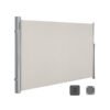 SONGMICS 1.8 x 6 m (H x L), Double Side Awning, Retractable Side Awning Privacy Protection, Sun Shade, Side Blind, for Balcony, Patio, Terrace, and Garden, Beige GSA360E