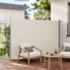 SONGMICS 2.5 X 1.8 m (L x W) Vertical Awning for Patio and Balcony with Housing, Outdoor Protection from Sun and Wind, Privacy Screen, Beige GSA185M01 - Billede 3