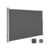 2 x 3,5 m (H x L), sidemarkise til altan, terrasse, gårdhave og have, sidegardin, beige