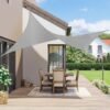 SONGMICS 2 x 3 m Sun Sail, Water-Resistant to at Least 1000 mm, 93% UV-Protection Sun Shade Sail in Tear-Resistant Polyester, Weatherproof, for Garden Patio, Terrace, Camping, Light Grey GSH23QY - Billede 2
