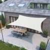 SONGMICS 2 x 3 m Sun Sail, Water-Resistant to at Least 1000 mm, 93% UV-Protection Sun Shade Sail in Tear-Resistant Polyester, Weatherproof, for Garden Patio, Terrace, Camping, White GSH23WT - Billede 3